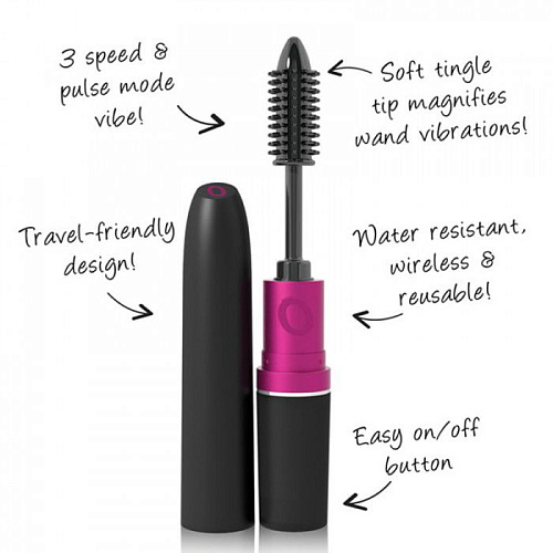 Вибратор в форме туши для ресниц чёрного цвета Screaming O My Secret MASC-101