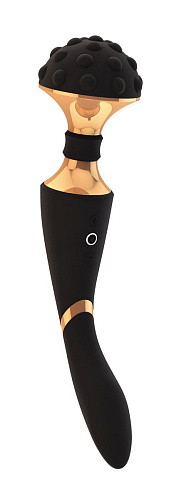 Чёрный вибратор Shots Media BV Shiatsu VIVE011BLK (28 см)