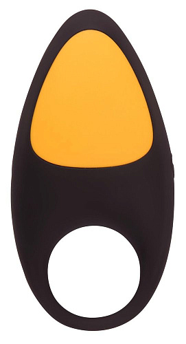 Эрекционное виброкольцо в чёрно-желтом цвете Pornhub Turbo Cock Ring 94597