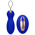 Синие вагинальные шарики с пультом ДУ Shots Media BV Purity ELE017BLU