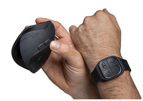 Тёмно-серый инновационный мужской осциллятор с пультом ДУ Hot Octopuss PULSE SOLO LUX HO17