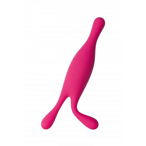 Малиновый трехмоторный универсальный вибромассажёр Svakom Marin S56