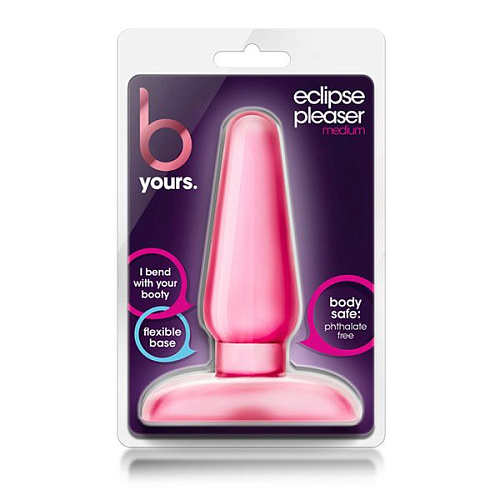 Розовая анальная пробка Blush Novelties Eclipse Anal Pleaser Medium BL-19700 (12 см)