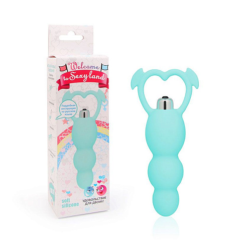 Мятный анальный вибромассажёр с 7 режимами вибрации Bior toys WSL-15002 (12 см)