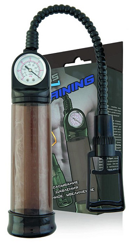 Помпа-массажёр с манометром и удобным рычагом для откачки воздуха, дымчатая Sexus 709006