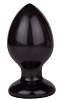 Чёрный анальный плаг LOVETOY (А-Полимер) Glide L 420803 (11,7 см)