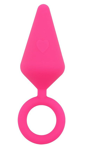 Розовая анальная пробка с кольцом Chisa Candy Plug L CN-101495465 (13,2 см)