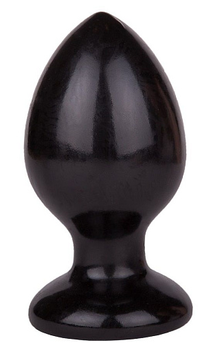 Чёрный анальный плаг LOVETOY (А-Полимер) Glide L 420803 (11,7 см)