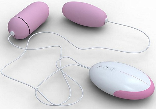 Два нежно-розовых виброяичка с пультом Odeco EXCELSIOR EGG ROSE OD-1202RE ROSE