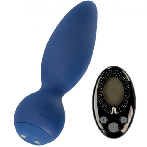 Анальная синяя пробка с вибрацией и пультом Adrien Lastic Adrien Lastic Little Rocket LRS New 205458
