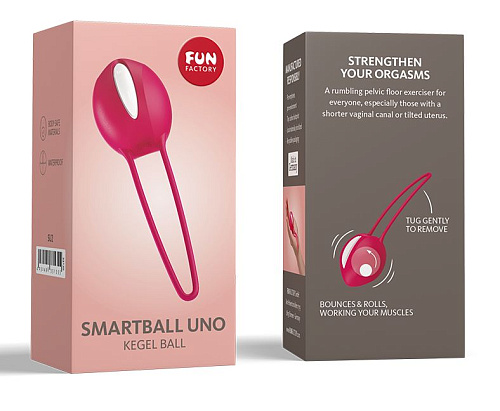 Красный вагинальный шарик Fun Factory Smartballs Uno 33135