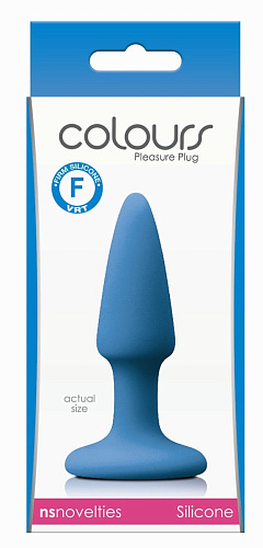 Голубая анальная мини-пробка NS Novelties Mini Plug NSN-0413-17 (9 см)