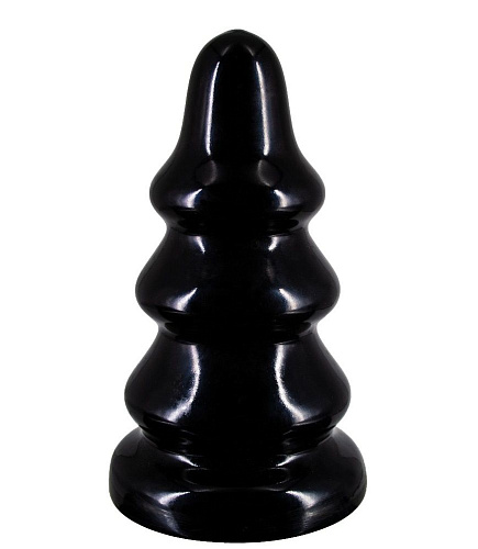 Чёрная анальная пробка LOVETOY (А-Полимер) MAGNUM 18 421800 (20,5 см)