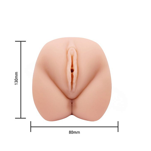 Вагина с вибрацией телесного цвета Baile «Шанхайский Цветок» BM-009145