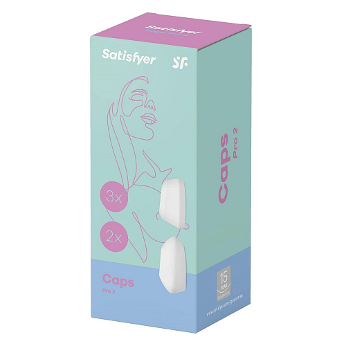 Набор из 5 белых сменных насадок Satisfyer J2018-2N-C (для Satisfyer Pro 2 Next Generation)