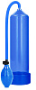 Синяя ручная вакуумная помпа для мужчин Shots Media BV Classic Penis Pump PMP001BLU