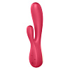 Красный вибратор-кролик с управлением через приложение Satisfyer Mono Flex J2018-87-1 (20,4 см)