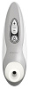 Бело-серебристый бесконтактный стимулятор клитора Womanizer Pro40 0587451