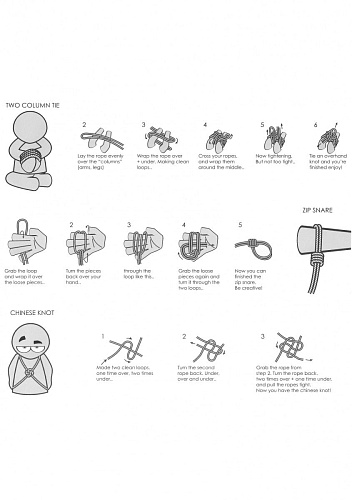 Чёрная верёвка для связывания Shots Media BV Thick Bondage Rope OU355BLK (10 м)