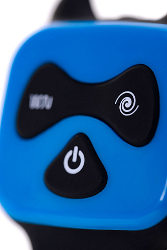 Вибростимулятор простаты с подогревом, чёрно-синего цвета Erotist 541315