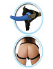 Женский сине-чёрный страпон для анальной стимуляции партнёра Pipedream Beginner s Strap-On for Him PD2162 23 (11,5 см)