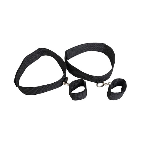 Черные фиксаторы для рук с креплением на бедрах Сумерки богов 960-03 BX DD