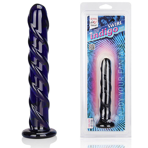 Фаллоимитатор цвета индиго Erotic Fantasy Swirl Indigo EF-T150