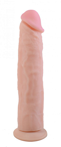 Фаллоимитатор телесного цвета без мошонки на присоске LOVETOY (А-Полимер) ANDROID Collection-VI 553403 (23,2 см)
