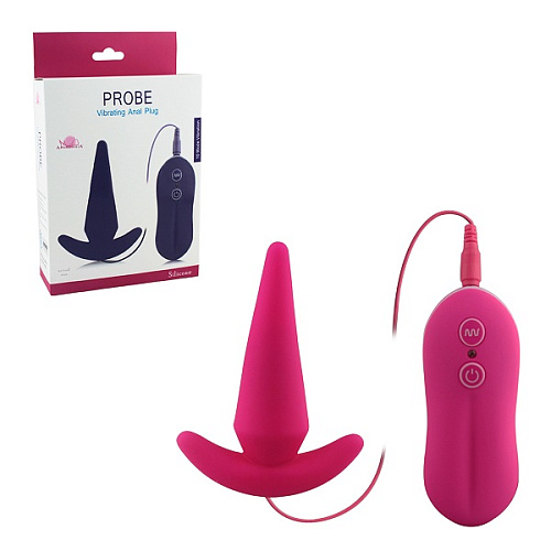 Розовая анальная вибровтулка Howells Probe Vibrating Anal Plug 89007-pink