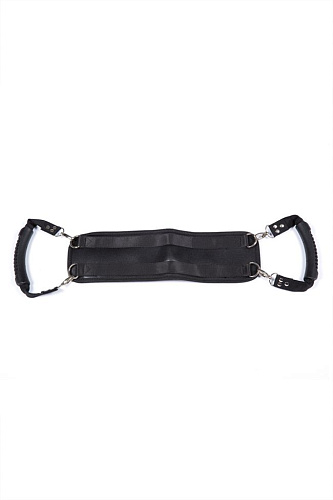 Чёрный поддерживающий ремень Romfun Doggie Style YDA-007