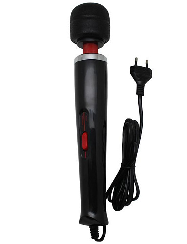 Чёрный жезловый вибратор с 2 скоростями Eroticon 30436