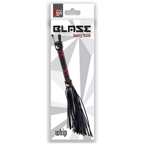 Чёрно-красная плеть Dream Toys BLAZE FLOGGER 21349 (43 см)