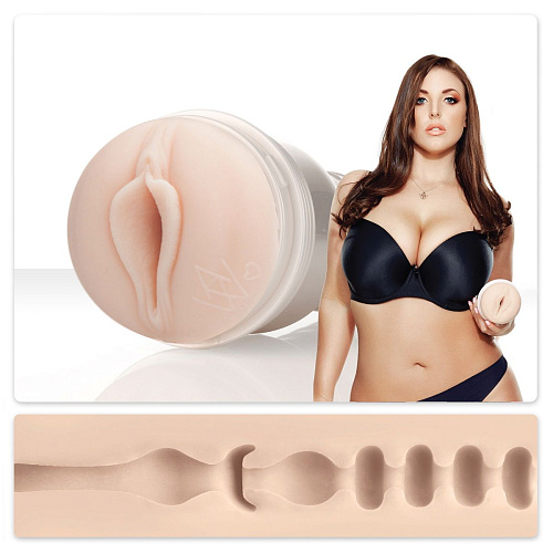 Мастурбатор-вагина телесногоо цвета Fleshlight Girls Angela White Lotus FL920