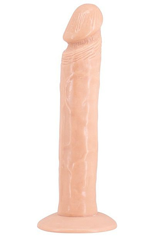 Телесный фаллоимитатор на присоске Seven Creations SO REAL 9INCH VEINY DONG 51127 (22 см)