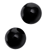 Чёрные вагинальные шарики из стекла Sexus Glass 912229