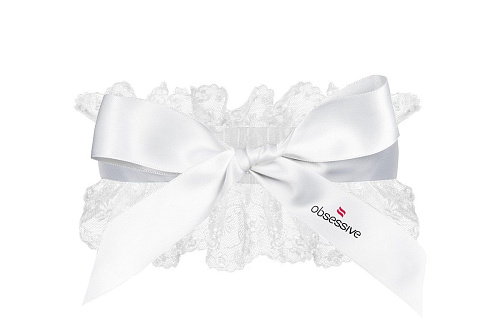 Белая маска на глаза с кружевами по краю Obsessive Etheria mask