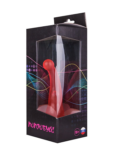 Массажёр-стимулятор точки G/простаты на присоске розового цвета Сумерки богов 711-12 CD DD (19,5 см)