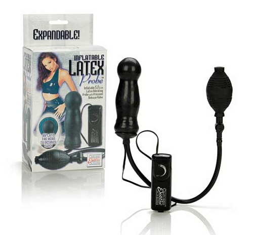 Анальная пробка-расширитель с вибрацией California Exotic Novelties Inflatable Latex Probe SE-0430-03-3