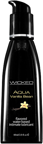 Лубрикант с ароматом «Ванильных бобов» Wicked Aqua Vanilla Bean 90332 (60 мл)