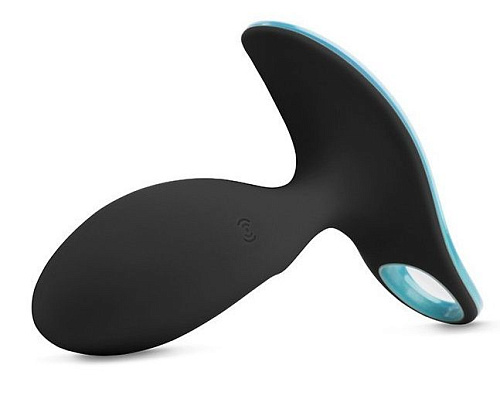 Чёрная анальная вибропробка с управлением со смартфона PicoBong SURFER PLUG VIBE PB3668