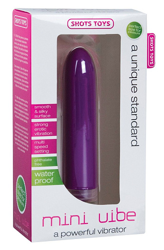 Фиолетовый мини-вибратор Shots Media BV Mini Vibe Purple SHT033PUR (12,3 см)