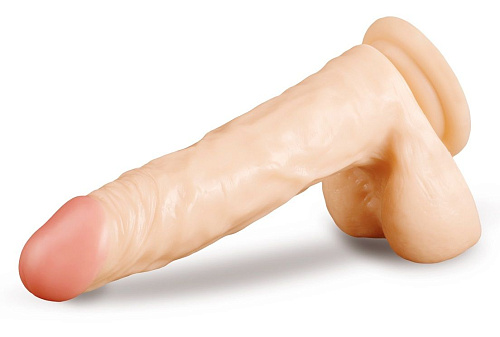 Телесный фаллоимитатор на присоске Brazzers DWS006 (22 см)