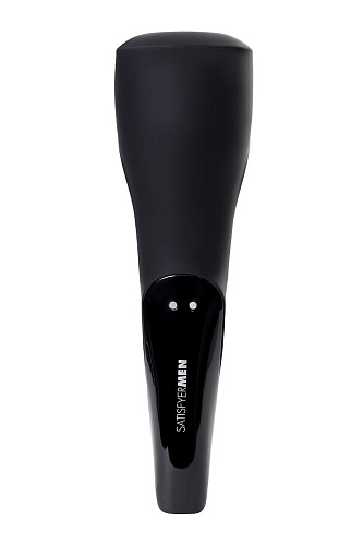 Чёрный нереалистичный мастурбатор с вибрацией Satisfyer Men Wand J2018-27-9