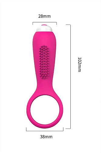 Розовое эрекционное виброкольцо S-HANDE S-HANDE Duets SHD-007