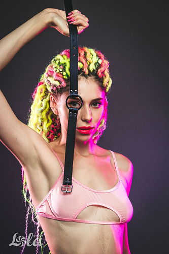 Чёрный кляп-кольцо Lola toys Modesty 1143-01lola