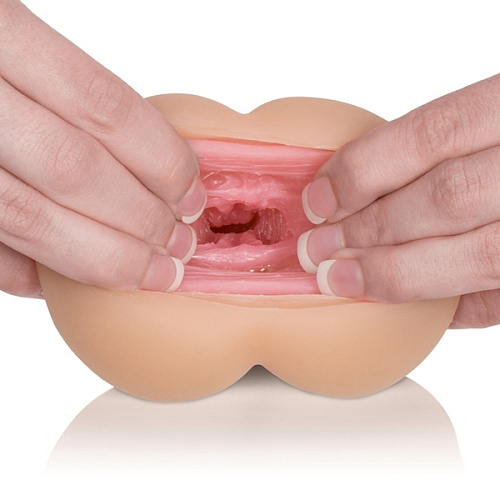 Мастурбатор-анус телесного цвета с вибрацией California Exotic Novelties VIVID RAW ASS BANGER  SE-7515-15-3