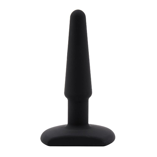 Чёрная анальная втулка Chisa Silicone Butt Plug 4 CN-511435253 (11 см)