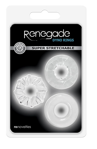 Набор прозрачных эрекционных колец NS Novelties Dyno Rings NSN-1111-31