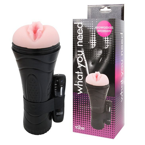 Вагина телесного цвета с вибрацией Bior toys EE-10115