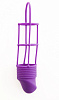 Фиолетовая насадка на пенис Shots Media BV Ribbed Cockcage Purple SHT211PUR